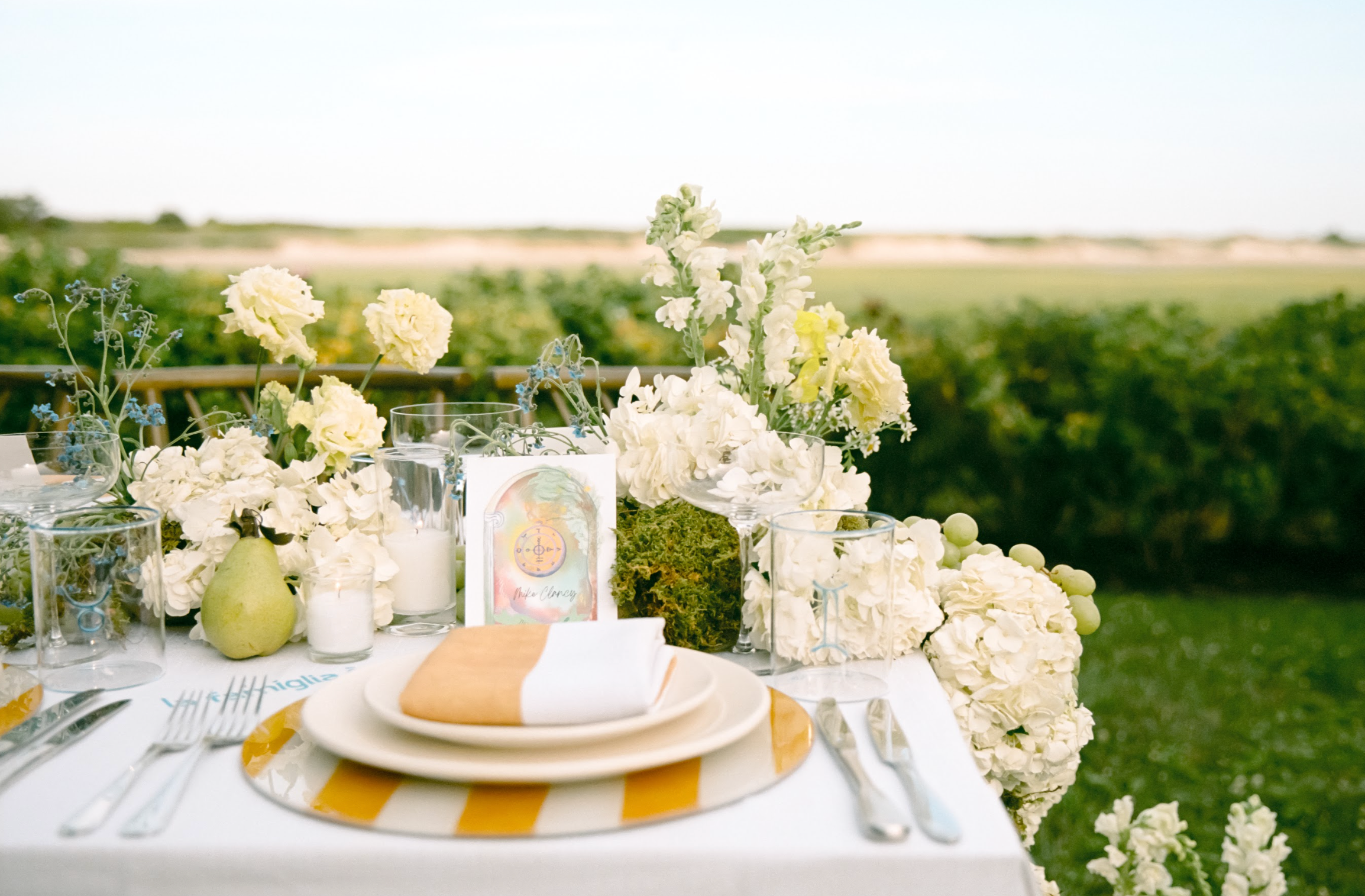 Amalfi Coast Inspired tablesscape