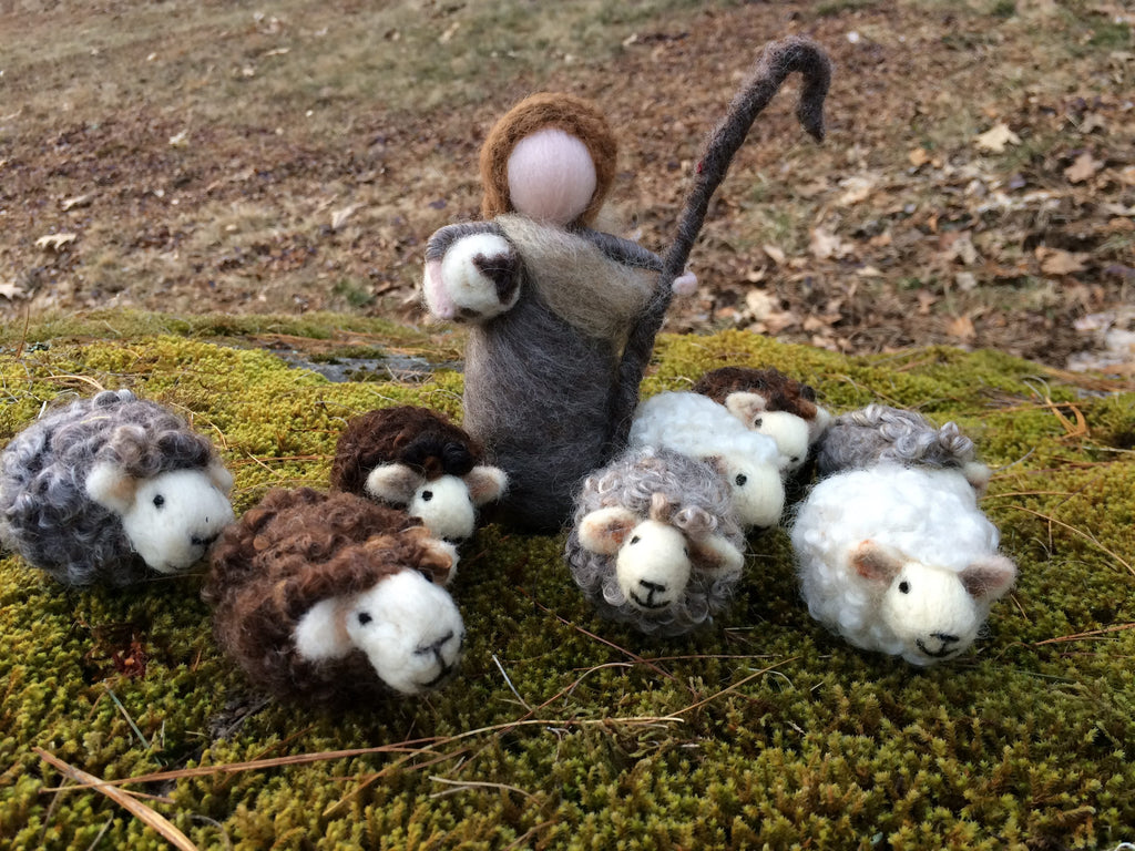 Felted Sheep with The Felted Acorns
