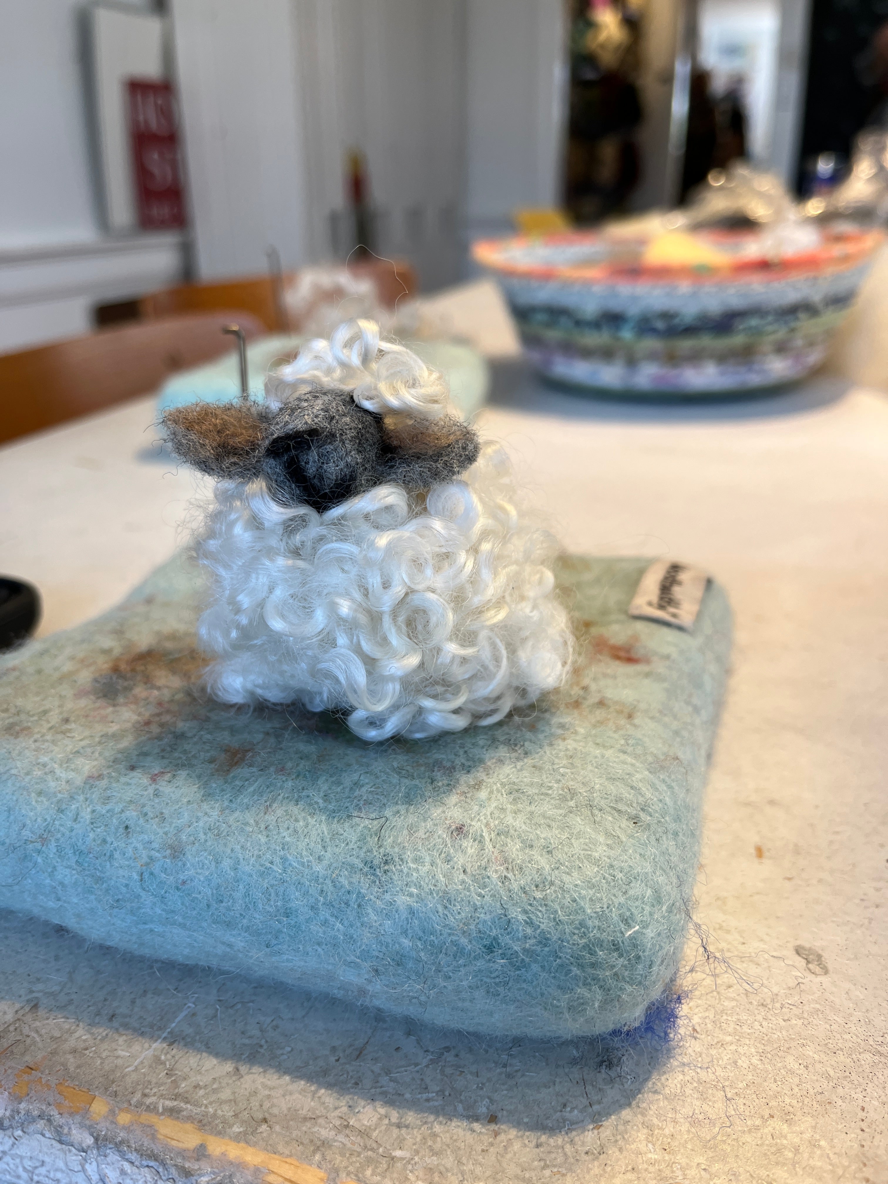Felted Sheep with The Felted Acorns